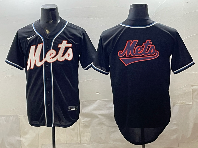 Men new york mets blank black Nike MLB Jersey 052009->new york mets->MLB Jersey